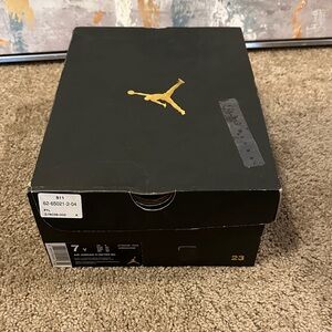 Jordan Kids Sneakers Black and Gold